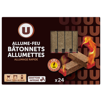 Image de U
Allume-feu bâtonnet allumette pour tous types de feu