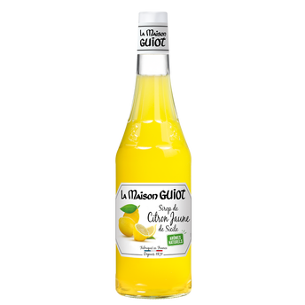 Image de Sirop de citron jaune de Sicile LA MAISON GUIOT, bouteille de