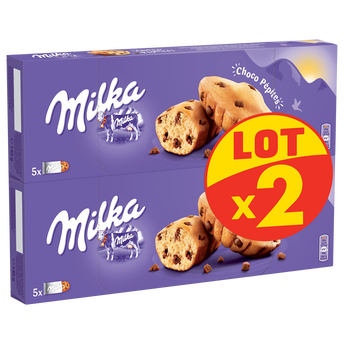 Image de Gâteaux moëlleux aux pépites de chocolat MILKA - Boîte de
