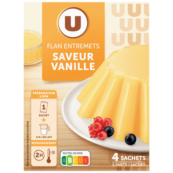 Image de U
Préparation Entremets pour flan vanille, 4