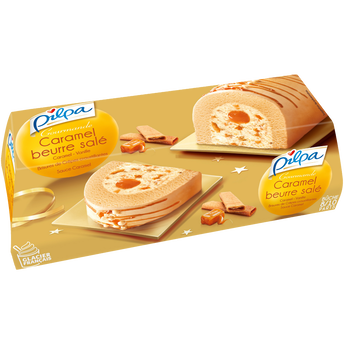 Image de Bûche glacée caramel beurre salé PILPA 535g - 8/10