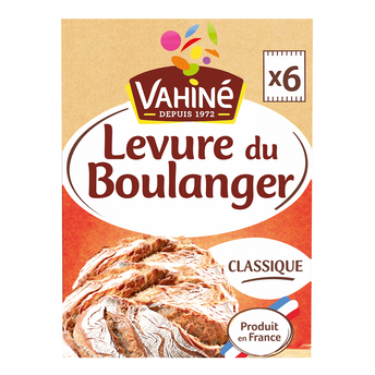 Image de Levure de boulangerie traditionnelle VAHINE, sachets x6 soit