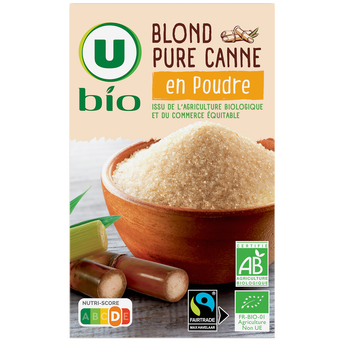 Image de U BIO
Sucre Blond pure canne en poudre