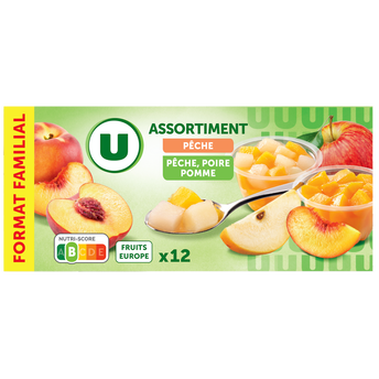 Image de U
Coupelles pêches et fruits du verger 12x65g