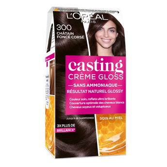 Image de Coloration ton sur ton CASTING Crème Gloss, châtain foncé