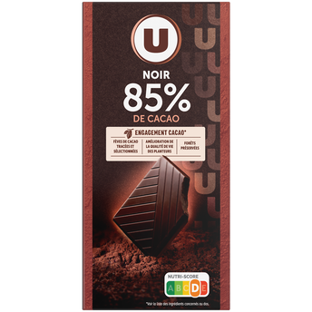 Image de U
Chocolat noir dégustation 85% de cacao  Tablette de