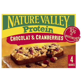 Image de Barres céréales Protein chocolat & cranberries NATURE VALLEY