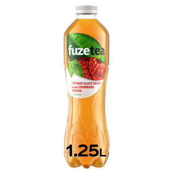 Image de Boisson au thé FUZETEA Framboise Menthe sans sucres - Bouteille