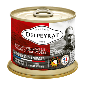Image de Bloc de foie gras canard Sud-Ouest DELPEYRAT bte