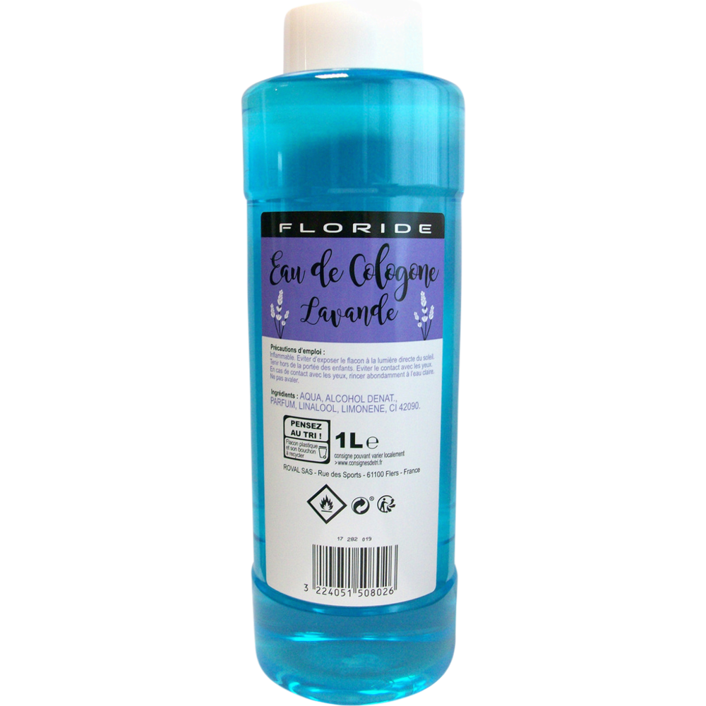 eau de cologne lavande 1 litre
