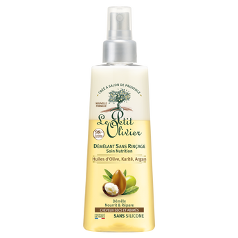 Image de Démêlant soin nutrition sans rinçage cheveux secs olive argan karité LE PETIT OLIVIER