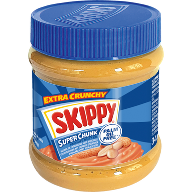 Beurre de cacahuète super crunch SKIPPY, 340g - Super U, Hyper U, U Express  