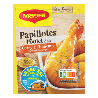 Image de Assaisonnement papillottes poulet au curry MAGGI, sachet de