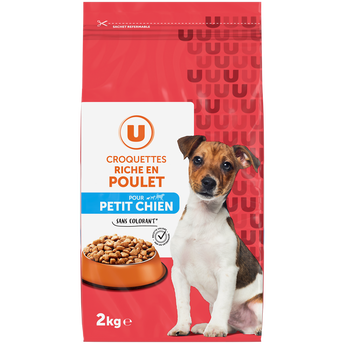 Image de U
Croquettes riches en poulet pour petit chien