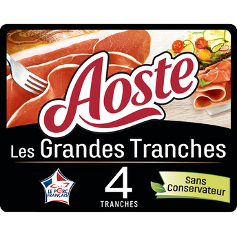 Image de Jambon cru grandes tranches Viande de Porc Française AOSTE, 4