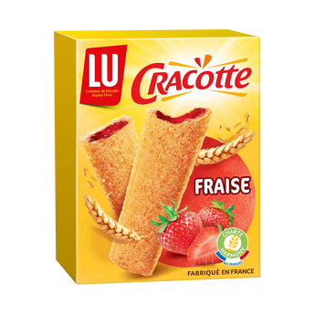 Image de Biscottes fourrées à la fraise CRACOTTE - Paquet de