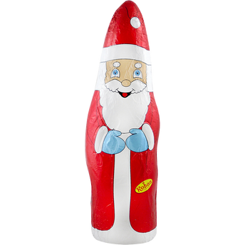 Image de Moulage Père Noël chocolat au lait sous alu ROHAN