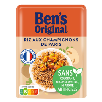 Image de Riz micro-ondable aux Champignons de Paris 2min BEN'S ORIGINAL