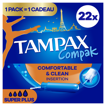 Image de Tampons super plus avec applicateur TAMPAX COMPAK