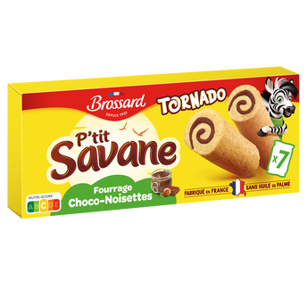 Image de Génoises roulées avec un fourrage au chocolat et à la noisette BROSSARD