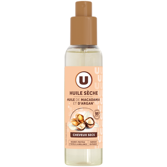 Image de U
Huile capillaire sèche Cheveux secs, argan & macadamia