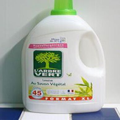 L'Arbre Vert lessive végétale écolabel 45 lavages 3l pas cher 