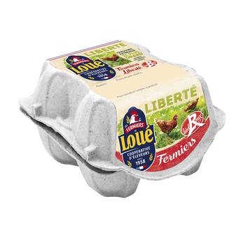 Image de Gros Oeufs Plein air Label Rouge Fermier LOUE - Boîte de