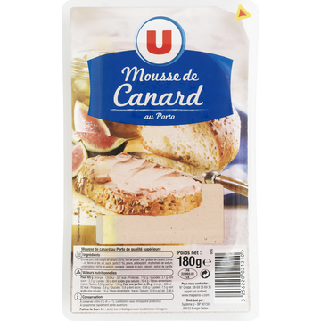 Canard Mousse Canard Au Porto Qualité Supérieure U, 180g