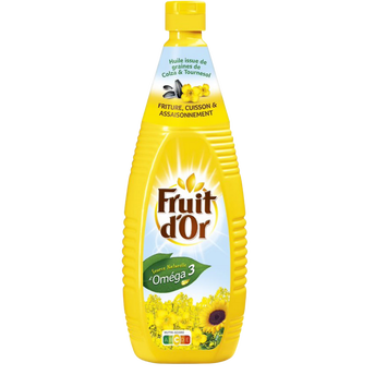 Image de Huile de tournesol FRUIT D'OR - Bouteille