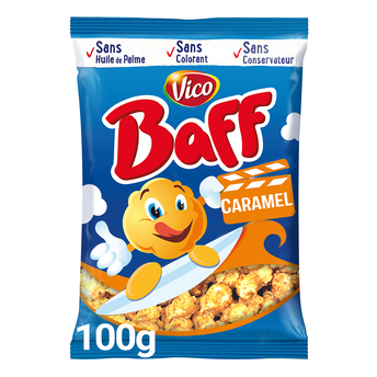 Image de Pop corn caramel BAFF, paquet de