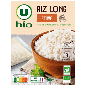 Image de U BIO
Riz étuvé 10 minutes, sachets