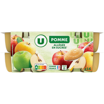 Image de U
Dessert fruitier aux pommes allégée en sucre