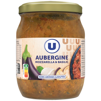 Image de U
Aubergines mozzarella et basilic - boîte
