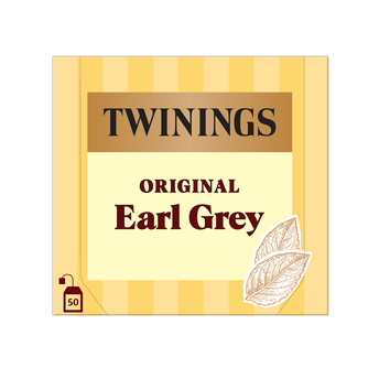 Image de Thé Earl Grey TWININGS, 50 sachets