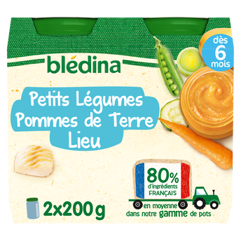 Image de Petits pots bébé légumes pommes de terre colin lieu dès 6 mois