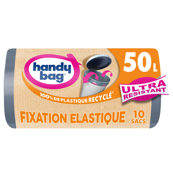 Image de Sacs poubelle fixation élastique 80% plastique recyclés HANDY BAG