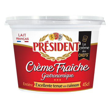 Président Crème Fraîche Épaisse 30% De Matière Grasse President, 45cl