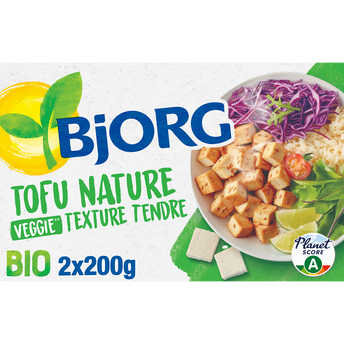 Image de Pâte de soja tofu nature Bio, BJORG