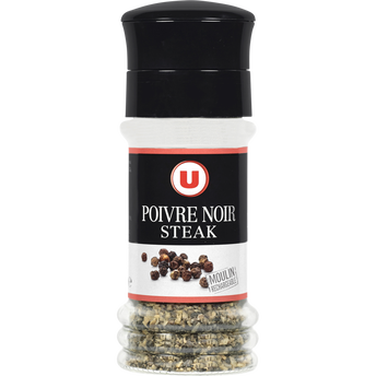 Image de U
Moulin de poivre steack noir rechargeable