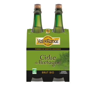 Val de Rance Cidre De Dégustation Biologique Brut Val De Rance, 2x75cl