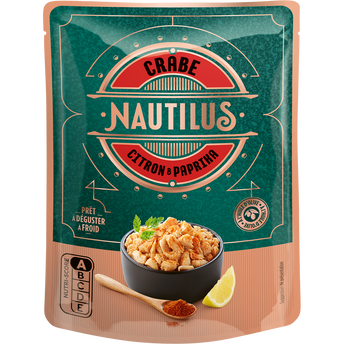Image de Crabe paprika citron huile d'olive paprika NAUTILUS doypack
