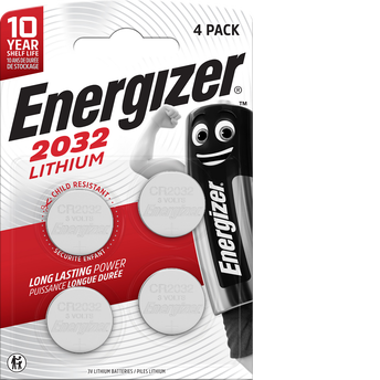 Image de Pile bouton Lithium CR2032 x4