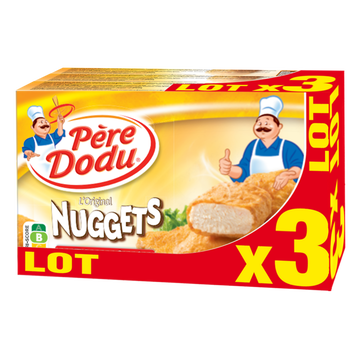 Père Dodu L'original Nuggets Poulet, Pere Dodu, Étui, Lot De 3x200g