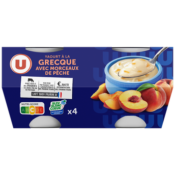 Image de U
Yaourt à la grecque avec morceaux de pêche