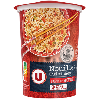 Image de U
Nouilles cuisinées cup saveur boeuf