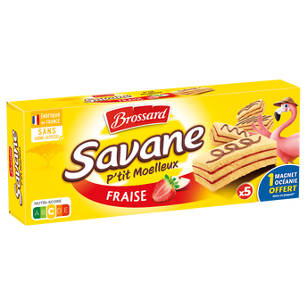 Image de P'tit moelleux fraise SAVANE x5