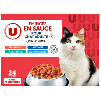 Image de U
Sachets fraicheur pour chat adulte Emincés en sauce poissons