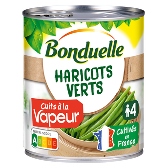 Image de Haricots verts Cuisson vapeur BONDUELLE - Boîte de 440g net