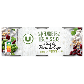 Image de U
Mélange de légumes fèves de soja - 3 boîtes de