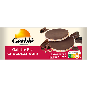 Image de Galette riz chocolat noir GERBLE